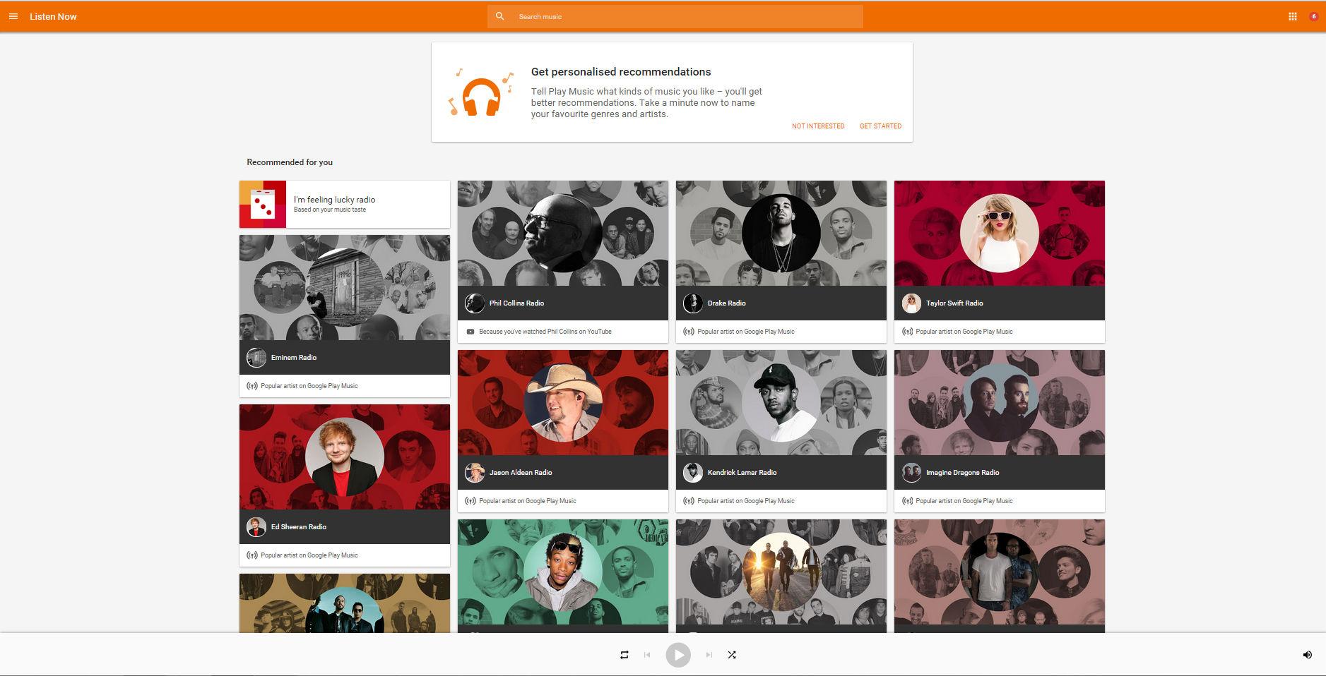 google music announces free ad supported tier play landing page