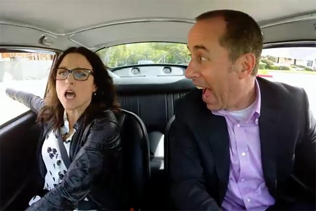 jerry seinfeld reunion julia louis dreyfus comedias in cars getting coffee and reunite