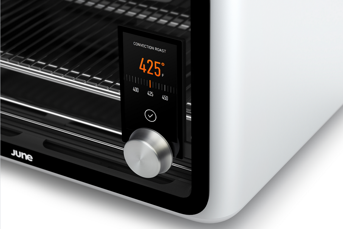the june intelligent oven knows what youre cooking touchsreen knob
