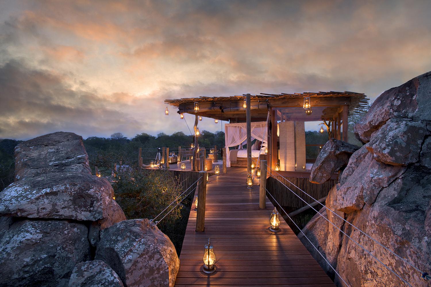 retreat from society and relax in these idyllic cabins around the world lion sands game reserve 7