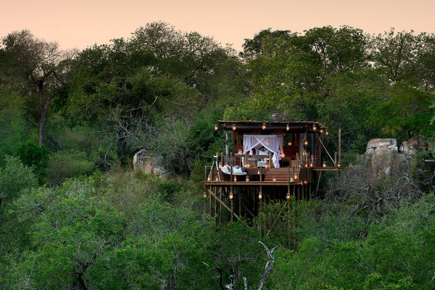retreat from society and relax in these idyllic cabins around the world lion sands game reserve 8