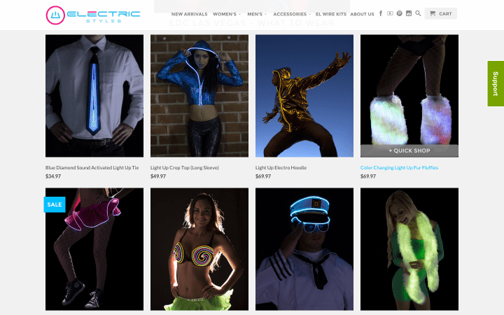 electric styles wants everyone to be able enjoy the fun that comes with light up clothing screen shot 2015 06 16 at 11 43 46 