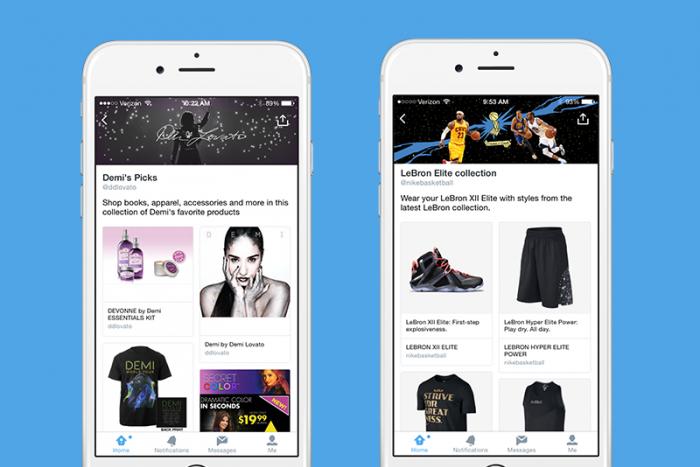 twitter shopping experience collections