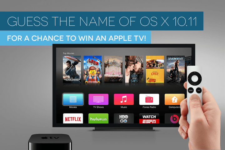 name os x 10 11 apple tv giveaway osx