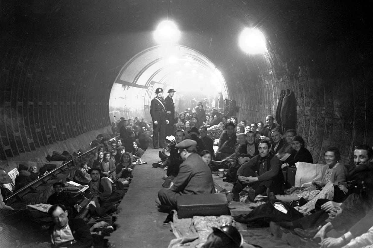 londons underground farm 24 aldwych station london during the blitz oct 8 1940 01october 01