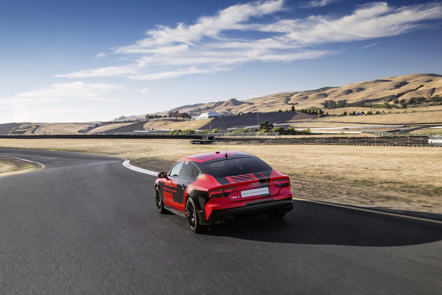 Audi RS 7 self-driving concept at Sonoma Raceway