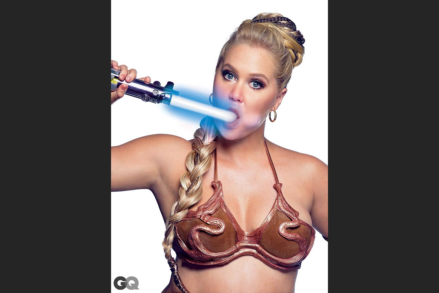 amy schumer risque star wars photo shoot gq is the funniest woman in galaxy  mark seliger 01