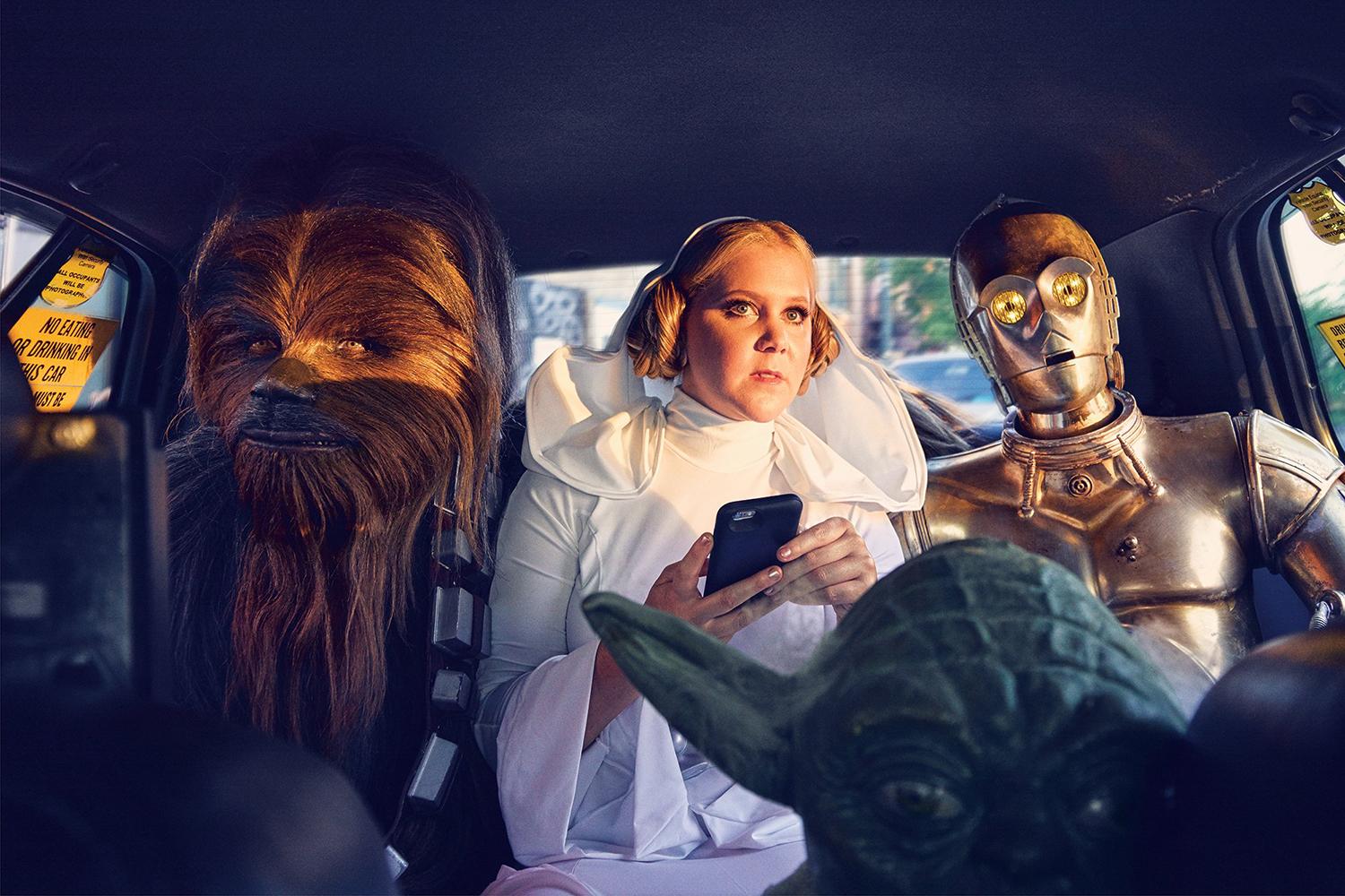 amy schumer risque star wars photo shoot gq is the funniest woman in galaxy  mark seliger 05