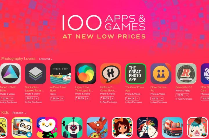 apple appstore 100 sale app promotion news apps promo