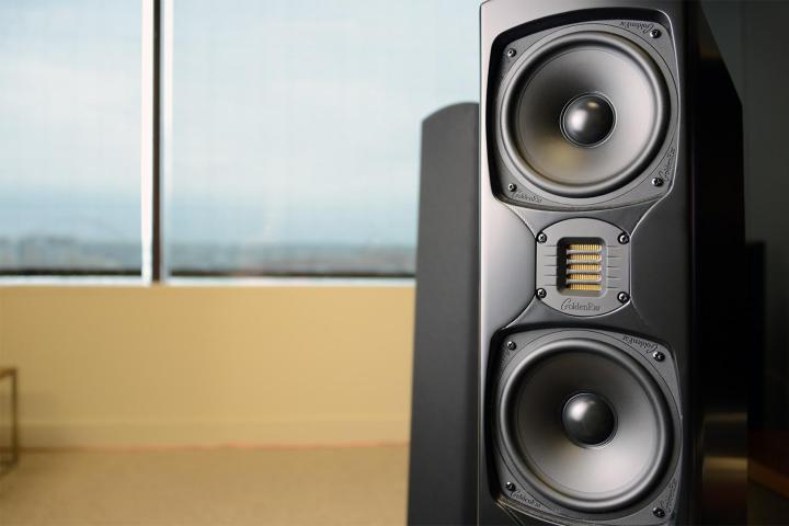 goldenear technology triton five review 5 close up middle two speakers window