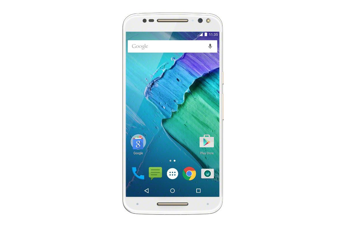 moto x 2015 news style pure edition champagne front