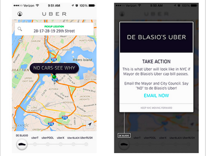 uber new york city mayor bill de blasio screen shot 2015 07 17 at 7 47 14 pm