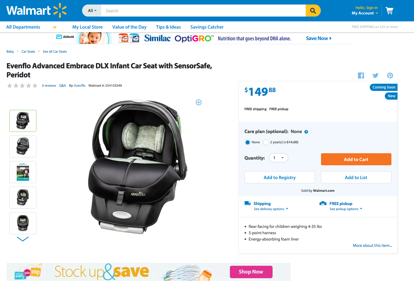 this new car seat with sensorsafe technology can save your babys life and you get it at walmart screen shot 2015 07 24 6 01 p