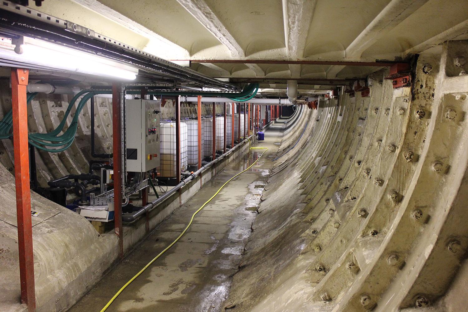 londons underground farm zero carbon food growing water pump tunnel