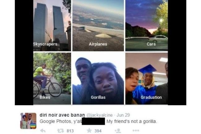 google apologizes for misidentifying a black couple as gorillas in photos app racist error
