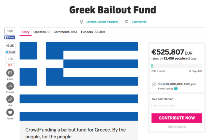 british man tries to pay off greek debt with crowdfunding campaign indiegogo bailout