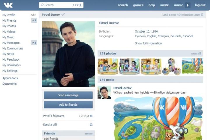 facebook censorship by putin aide vkontakte pavel durov