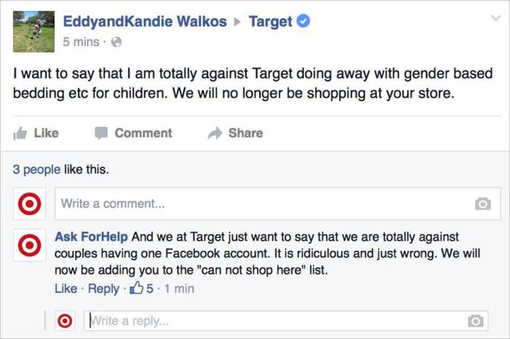 fake target account trolls gender neutral complaints 13