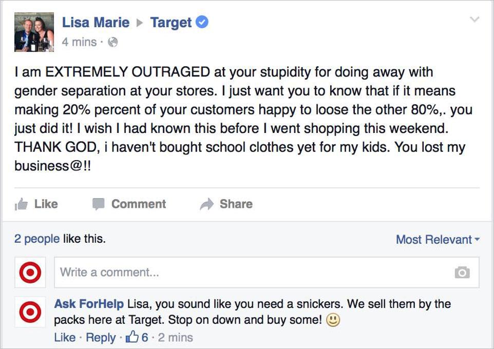 fake target account trolls gender neutral complaints 3