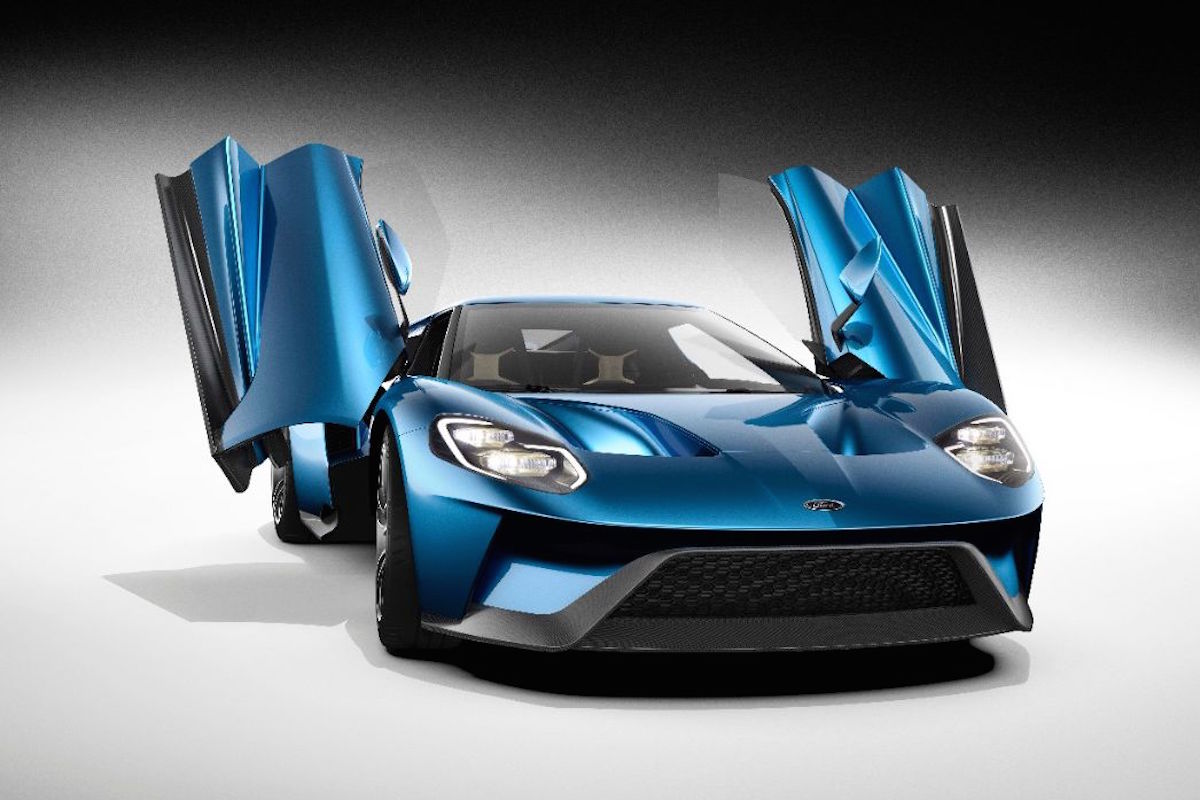 New Ford GT front doors open