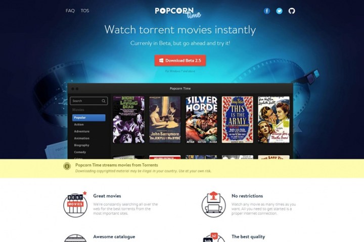 shows over courts shutter one of the last major popcorn time websites website