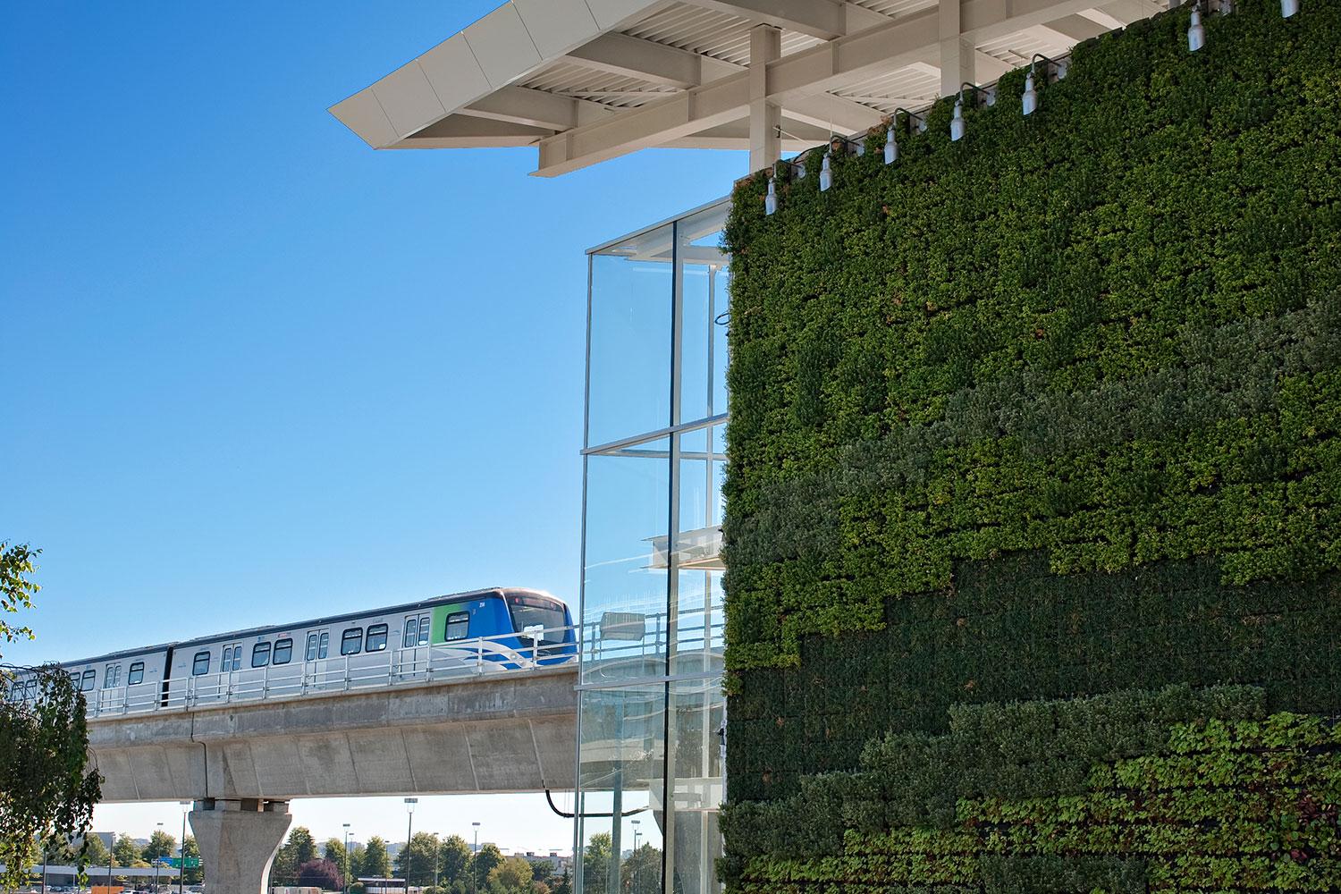 best airports for layovers vancouver international airport green wall
