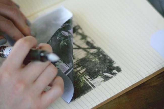 turn digital prints into analog art with laser printer and blender pen free people
