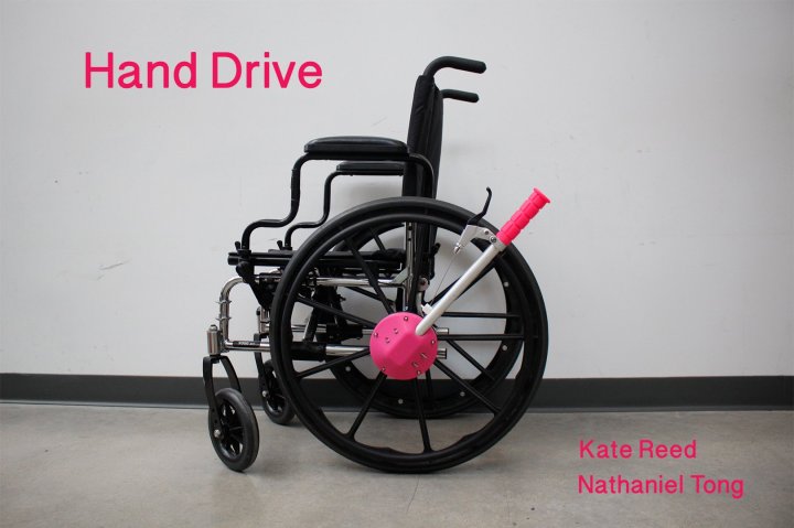 1hand drive lever wheelchair hand