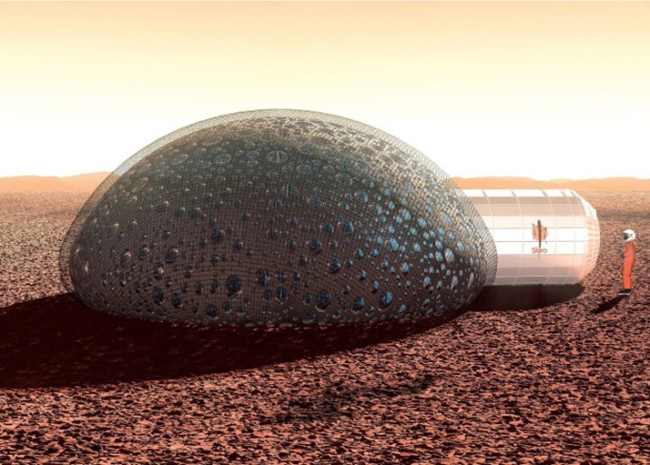 french company develops 3d printed bubble homes for mars 3dprintedmarsbubble