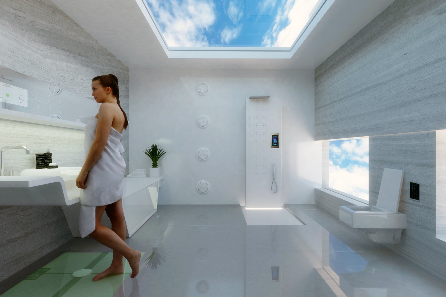futurologist predicts how bathrooms will look in 2040 bathroom of the future scale