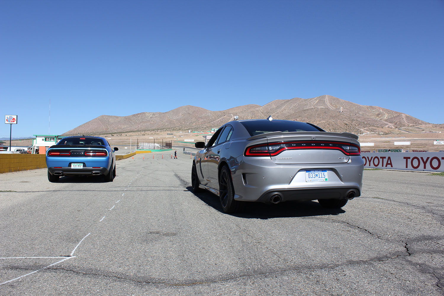 2015 dodge charger challenger srt hellcats track review and hellcat on silver blue back