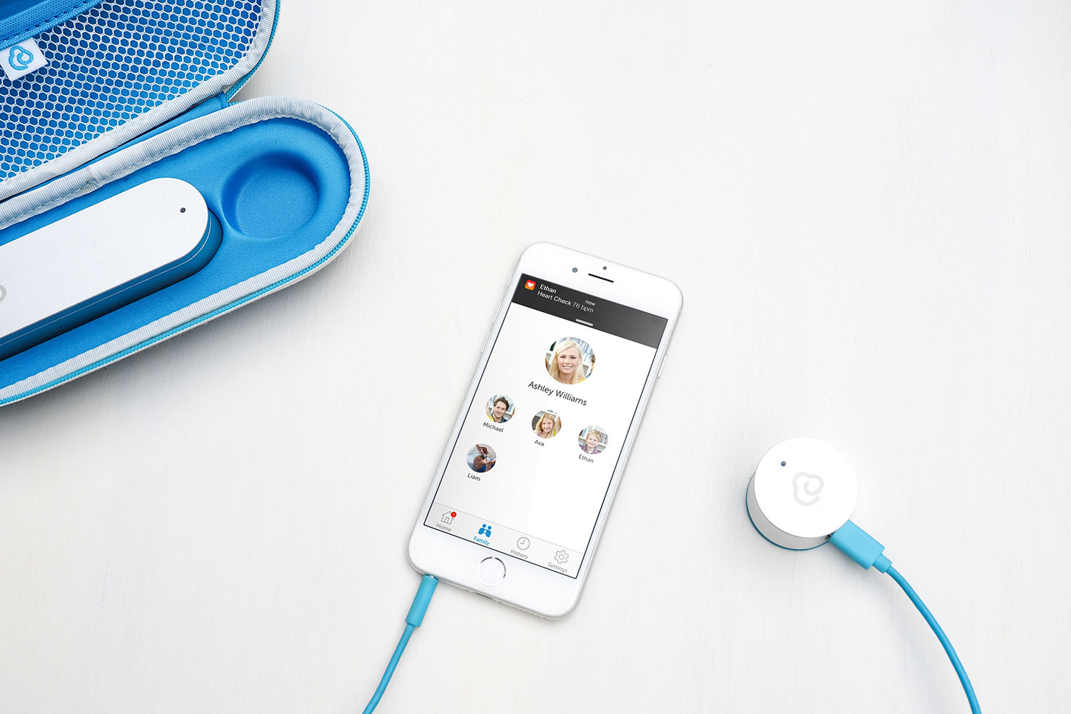clinicloud smart stethoscope thermometer heroshot