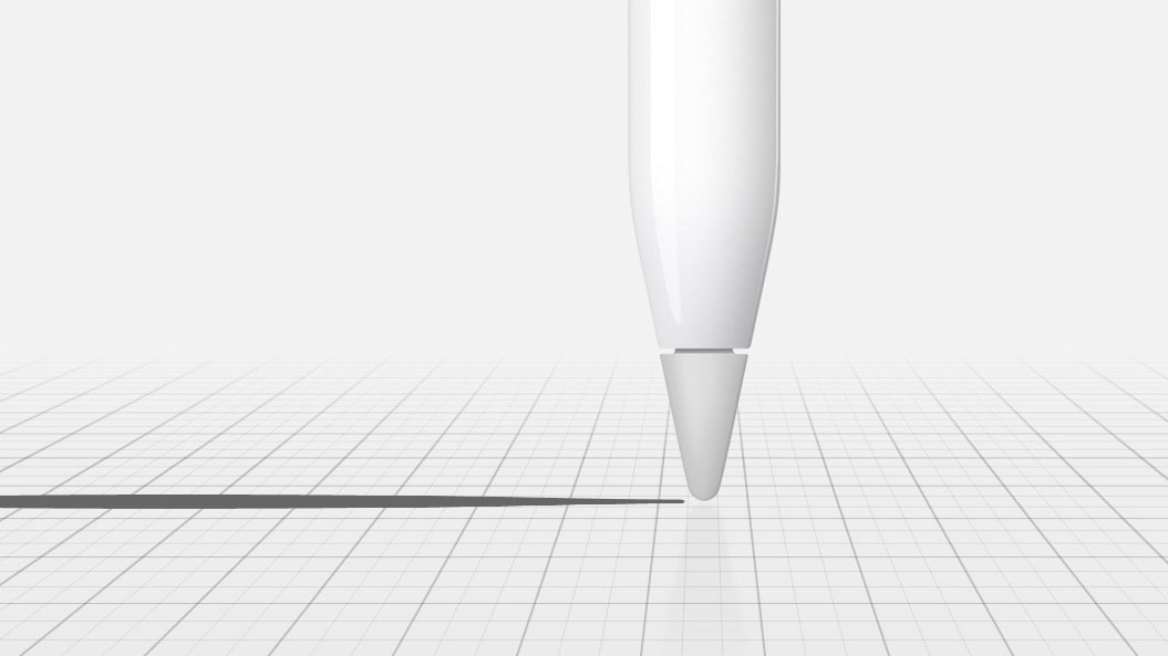 apple ipad pro pencil for artists draw lines of any weight  just apply pressure