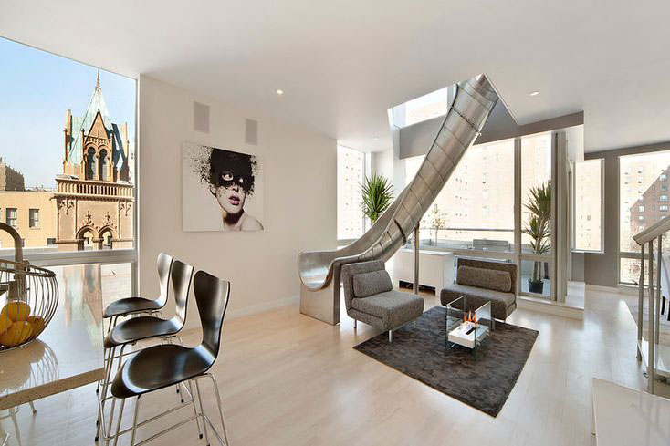 houses with amazing indoor slides east village penthouse