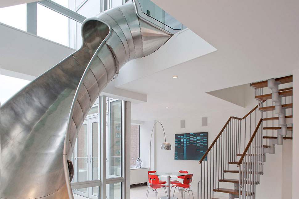 houses with amazing indoor slides east village penthouse