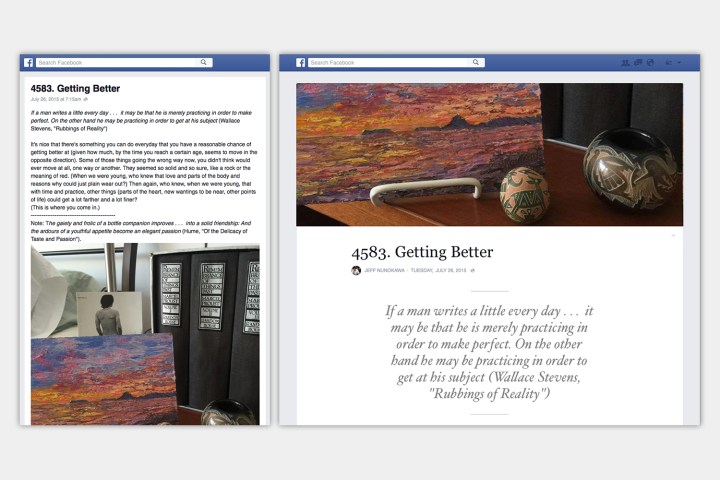 facebook rolls out its notes upgrade to encourage more blogging before and after