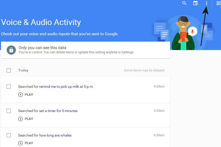 opt out delete google voice search history now 03a