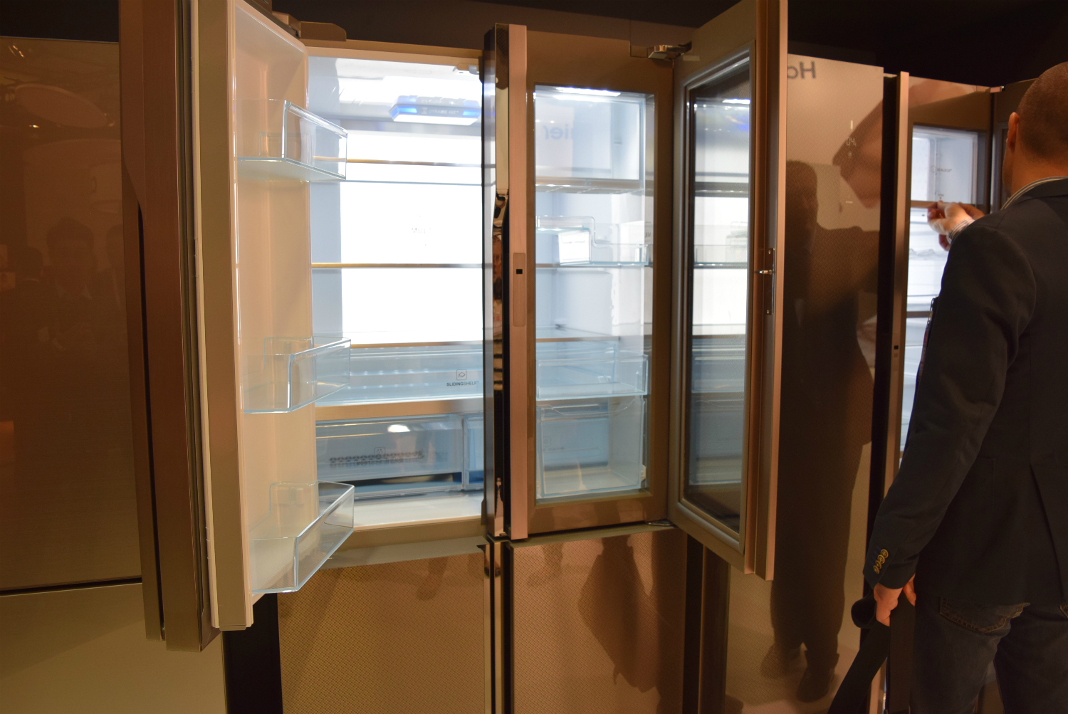 bekos homecream fridge has a built in ice cream maker haier smart window 2