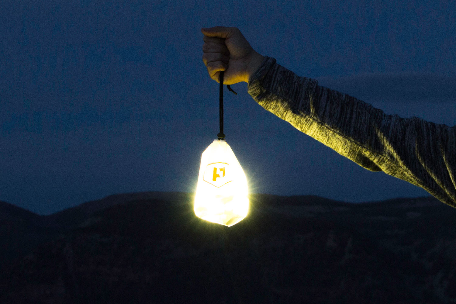 the luminoodle is a portable led light strip blake holding lantern