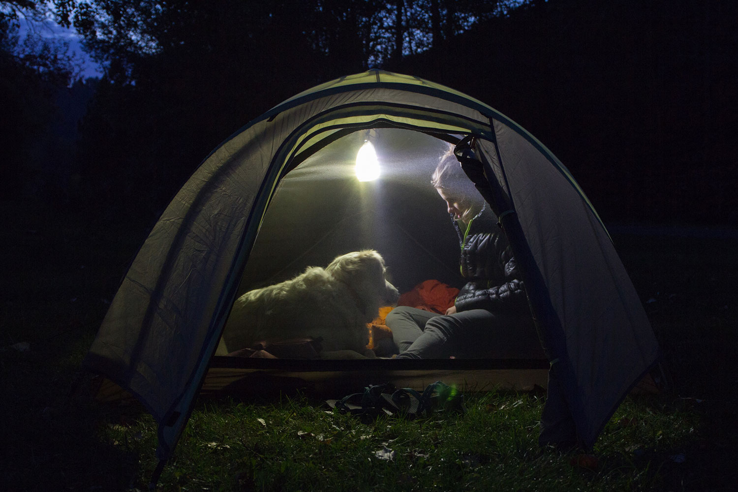 the luminoodle is a portable led light strip tent lantern mode