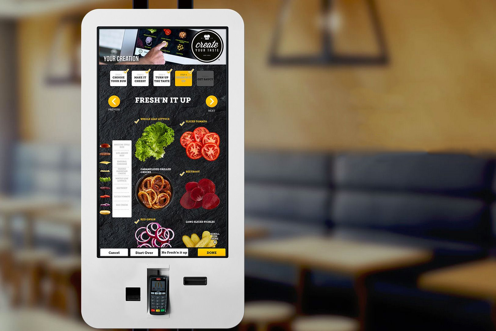 worlds high tech restaurants mcdonalds create your taste kiosks 5