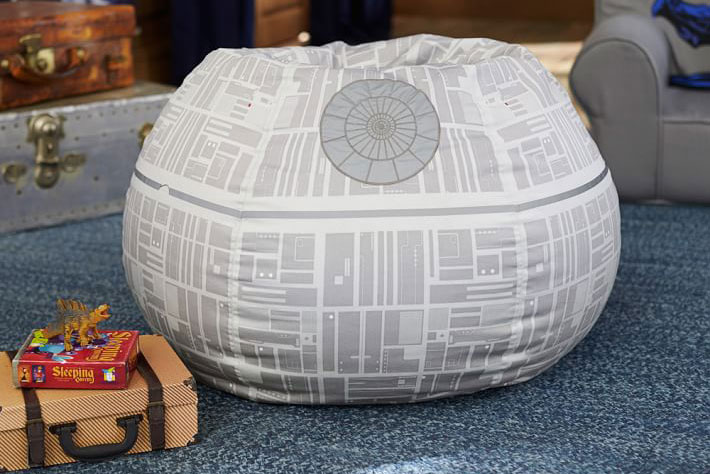 pottery barn has a 4000 star wars bed for sale  death beanbag 149