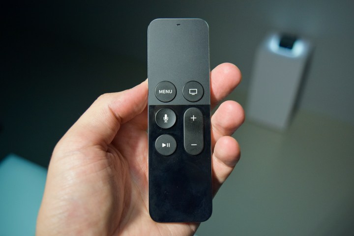 Apple TV HD remote.
