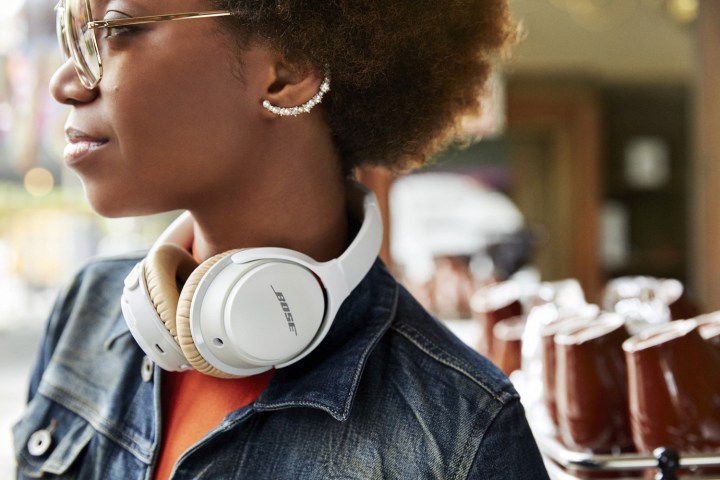 Bose SoundLink Around-Ear Wireless Headphones II in use