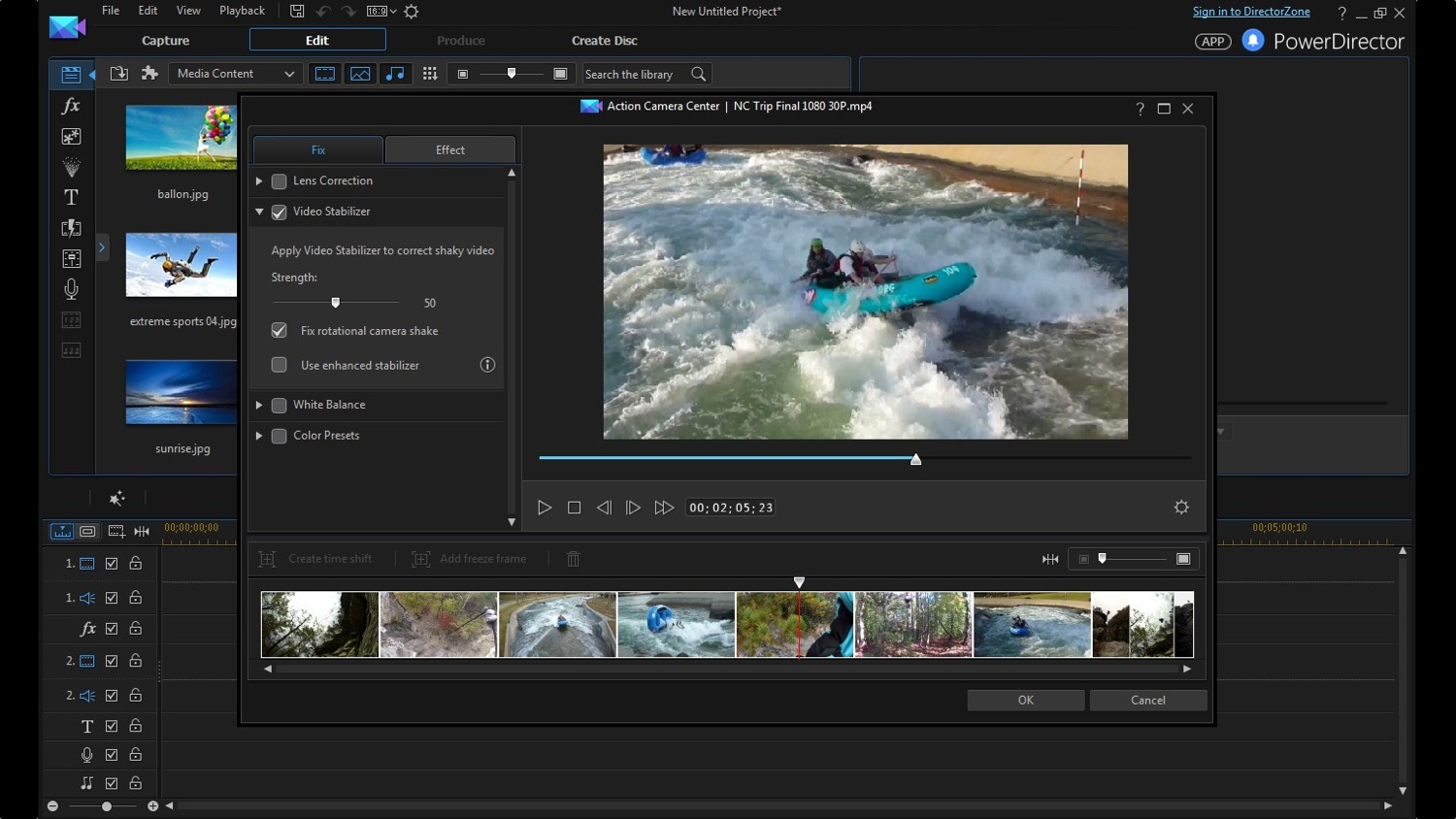 cyberlink director suite 4s new features include action cam video editing camera center enu