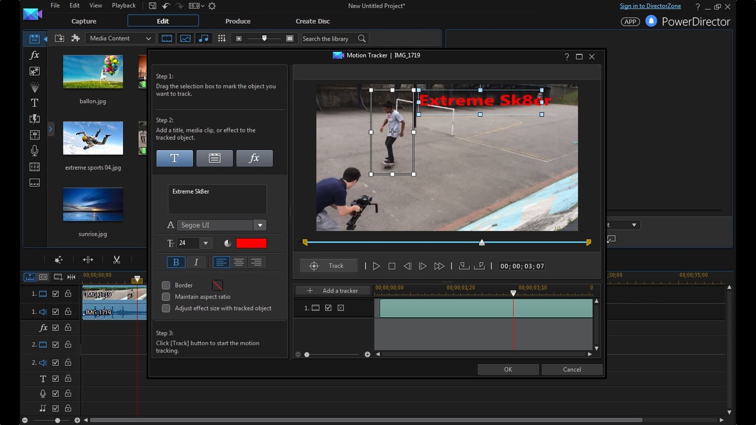 cyberlink director suite 4s new features include action cam video editing motion tracking enu