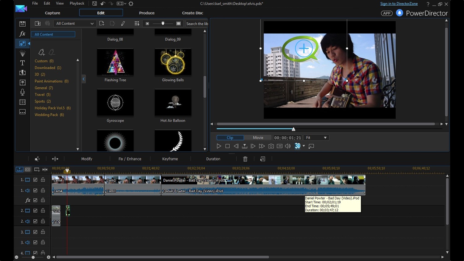 cyberlink director suite 4s new features include action cam video editing pip designer enu