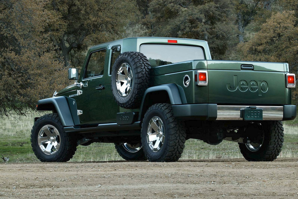 jeep wrangler pickup specs news rumors 2005 gladiator concept 5