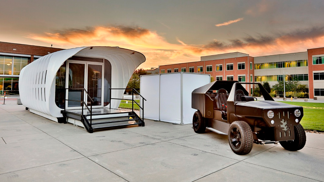 sustainable 3d printed home gets energy from companion car amie 1 0 som 007