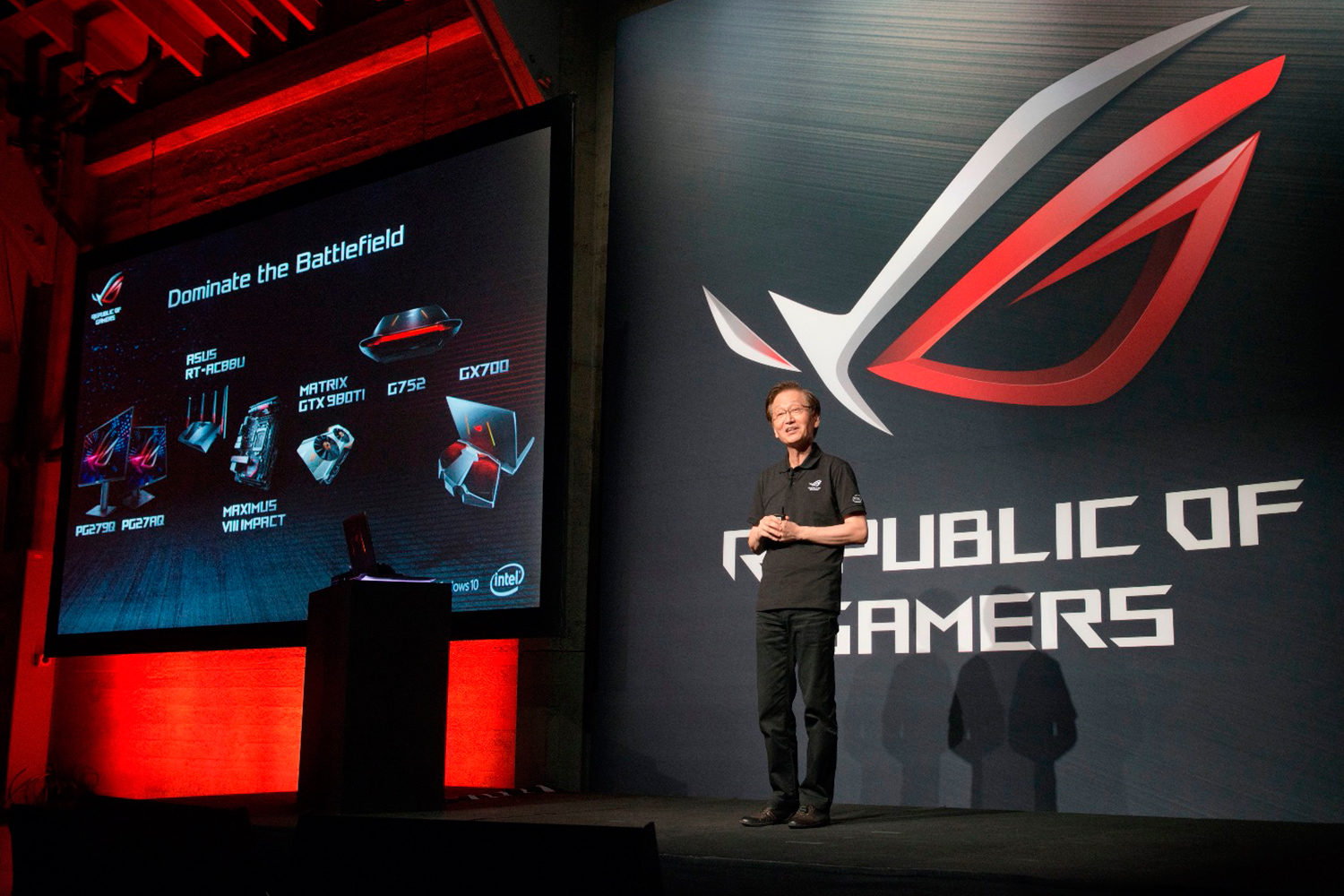 asus republic of gamers unleashed chairman jonney shih unveils complete lineup gaming innovations at the rog u